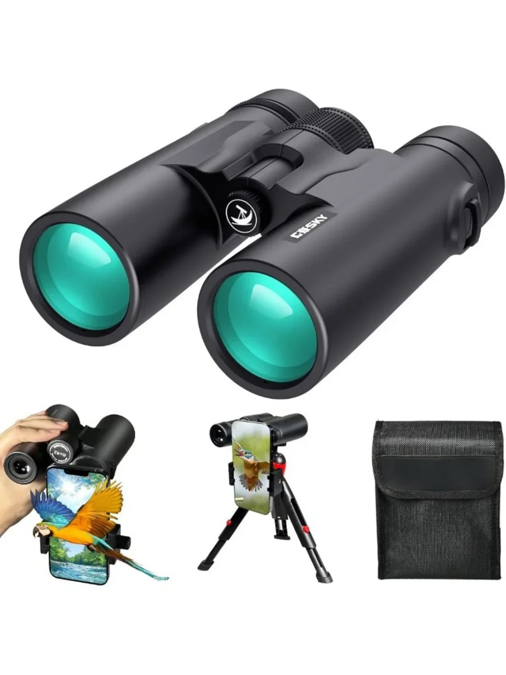 High-Definition 8x42 Binoculars for Bird Watching, Stargazing, Hunting & Travel